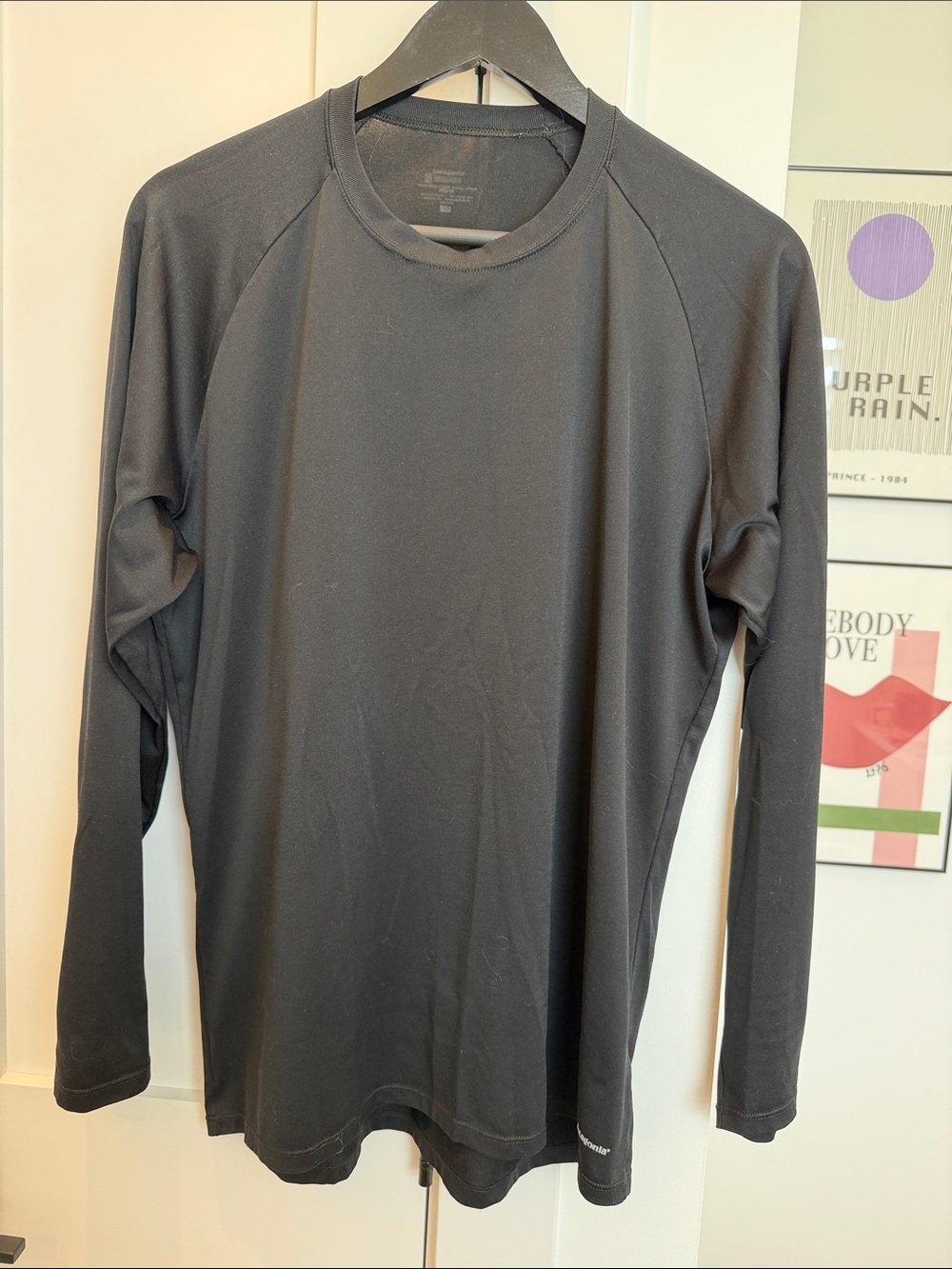 Patagonia Men's Long Sleeve Crew Neck Shirt - Black